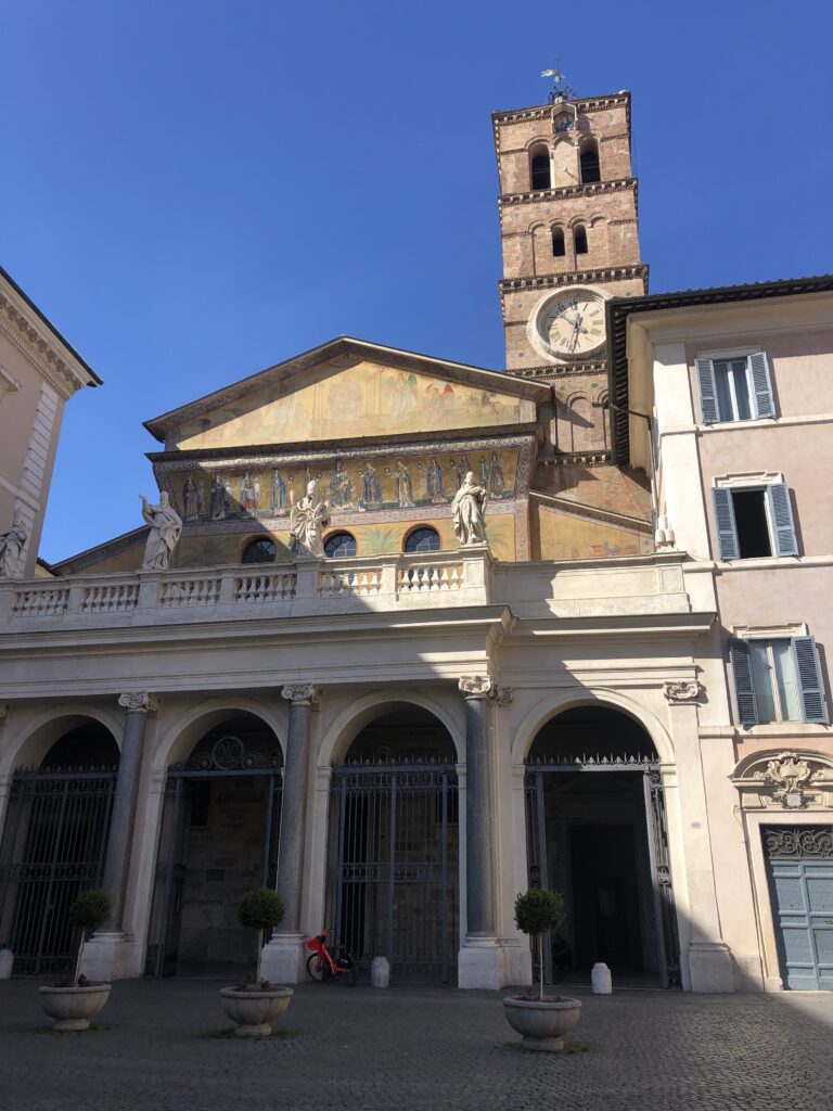 Outside view of the church - Santa Maria in Trastevere